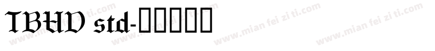 TBUD std字体转换